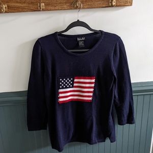 🇺🇸 Navy sweater with American flag
